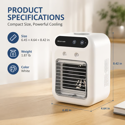 ❄️❄️ Portable Mini Air Conditioner with Humidifier — 20°C Cooling 🔥