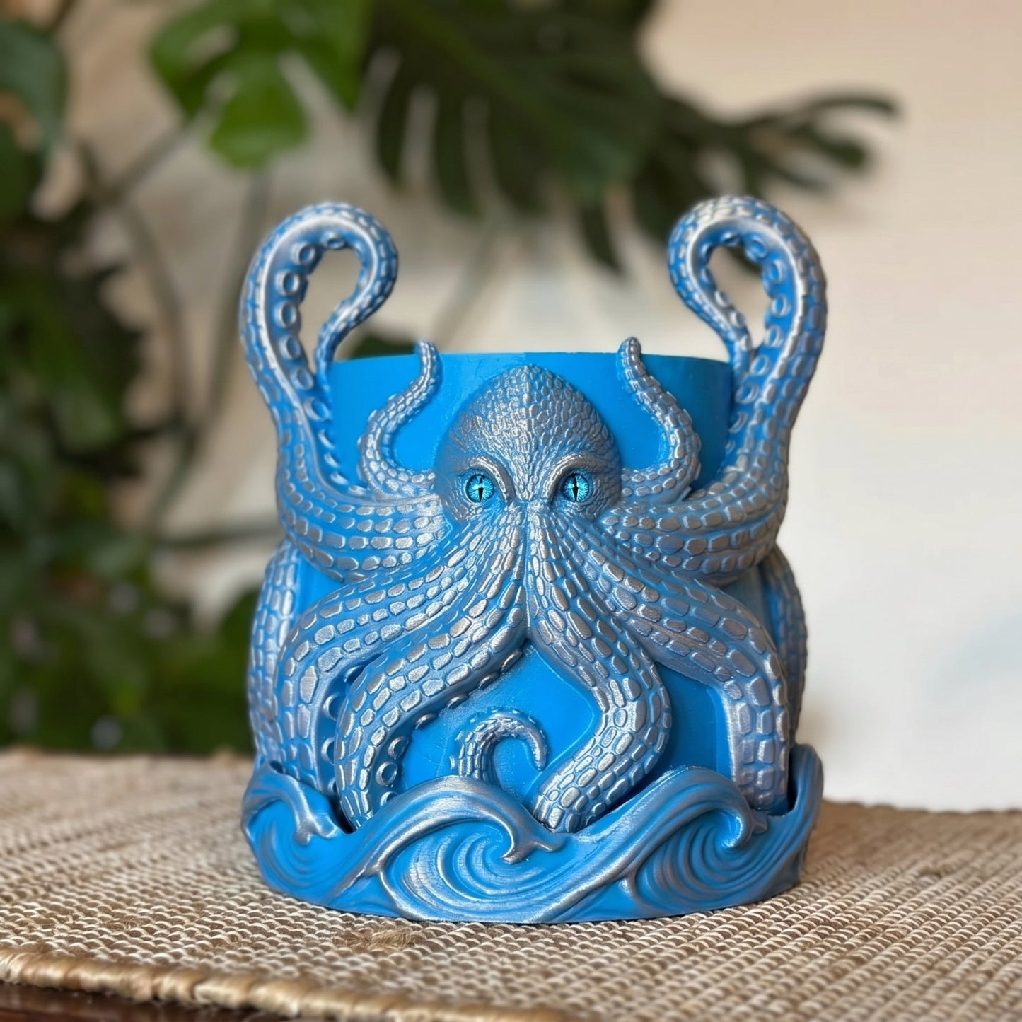 3D Printed Kraken Planter – Octopus Planter with Tray