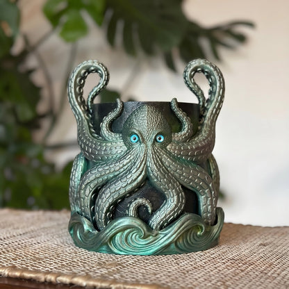3D Printed Kraken Planter – Octopus Planter with Tray