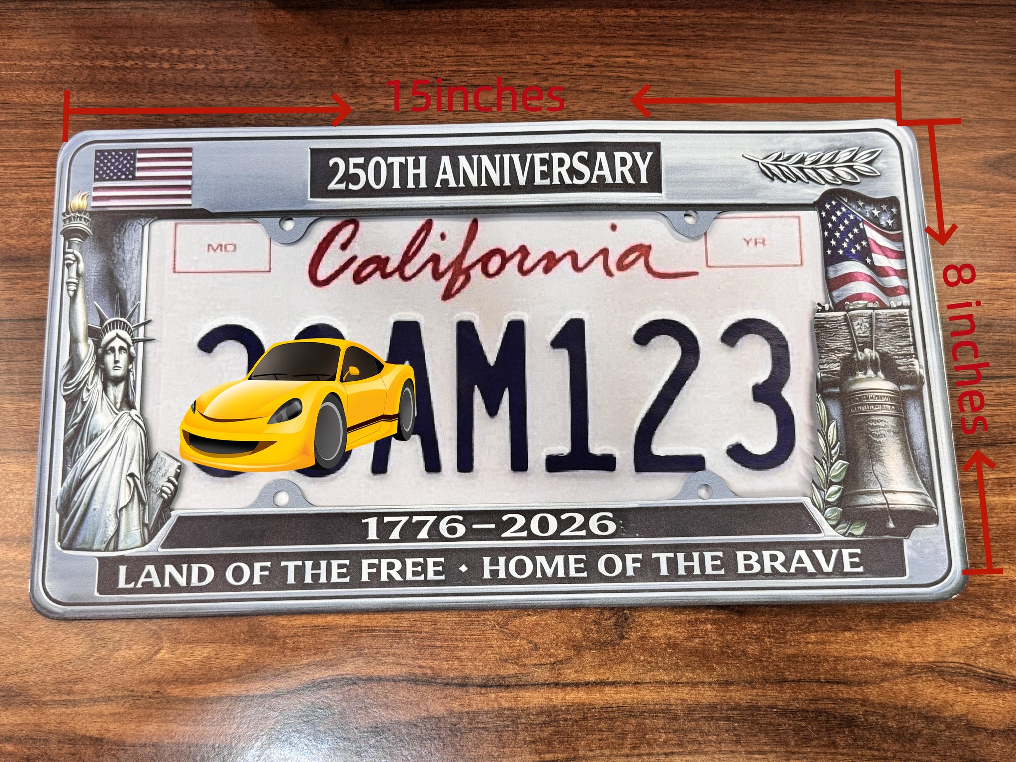 🦅LAST DAY 49% OFF-🔥250th Anniversary Commemorative License Plate Frame