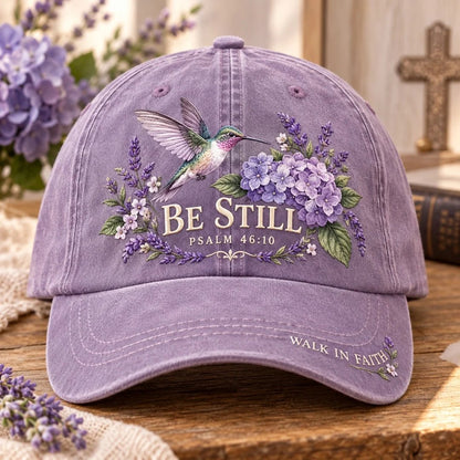 ✝️ Christian Faith & Nature Scripture Baseball Cap | Detailed Embroidery • Comfortable Fit 🧢