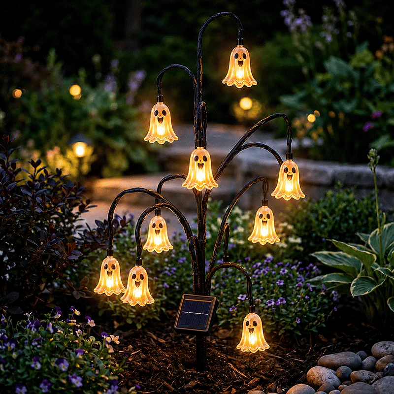 🎃🎃 Halloween Solar Tree Stump Light