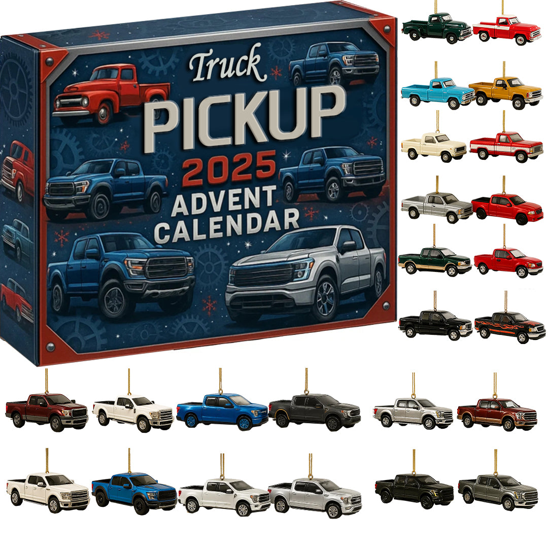 🌲🎁2025 Truck Pickup Advent Calendar | 24 Days of Diecast Truck Surprises 🚚🎁