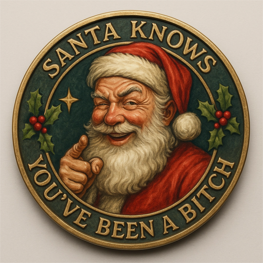 🎅"Santa's Sassy Naughty List" Commemorative Coin