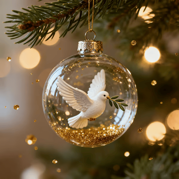 🌊 Wild Life Crystal Glass Ornament