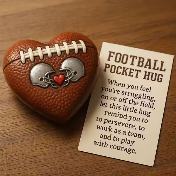 🏈 Football Pocket Hug – A Heartfelt Gift for Players, Coaches & Fans