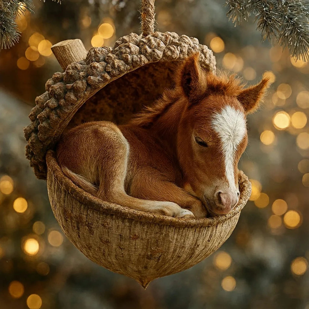 🎁❤️ Forest Animal Acorn Ornaments – Cozy Forest Christmas Ornaments