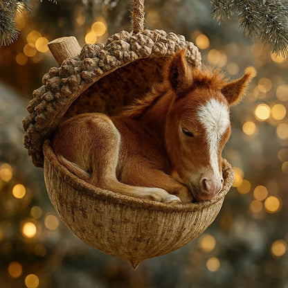 🎁❤️ Forest Animal Acorn Ornaments – Cozy Forest Christmas Ornaments