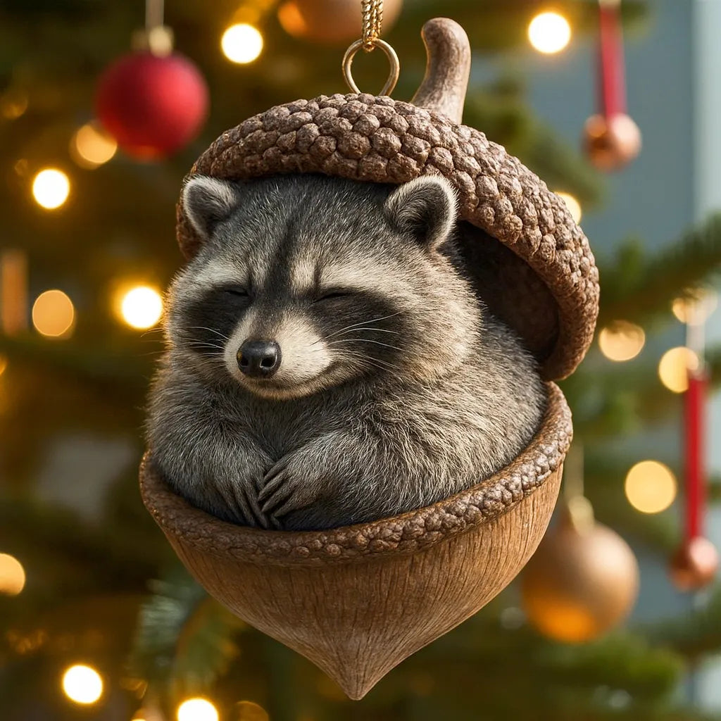 🎁❤️ Forest Animal Acorn Ornaments – Cozy Forest Christmas Ornaments