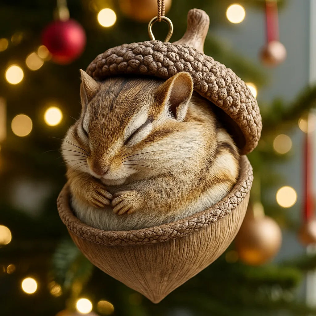 🎁❤️ Forest Animal Acorn Ornaments – Cozy Forest Christmas Ornaments