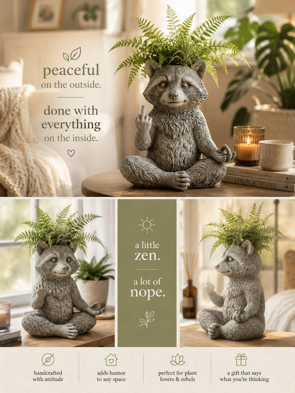 🌿Raccoon Planter — Instantly Infuse Your Plants with Personality 🌿