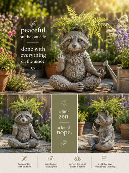 🌿Raccoon Planter — Instantly Infuse Your Plants with Personality 🌿