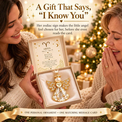 👼 Weihnachtliche Sternzeichen-Schutzengel-Erinnerungsstücke | 12 Sternzeichen mit juwelenfarbenen Designs & bedeutungsvollen Geschenkkarten ✨