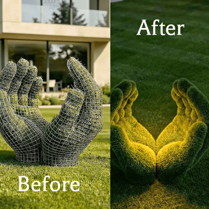 🖐️ Artistic Hand-Shaped Gardening Trellis | Precision Growth Guidance System