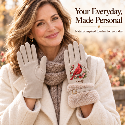 🌸 Personalized Nature Gloves for Women🧤💕