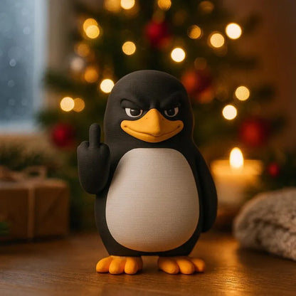 🐧Middle Finger Penguin Figurine