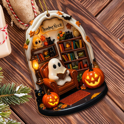 Halloween Reading Nook Hanging Ornament