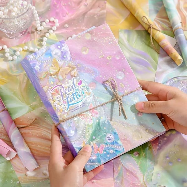 🎁Last Day 49% OFF-🌺160-sheet pearlescent scrapbook pape
