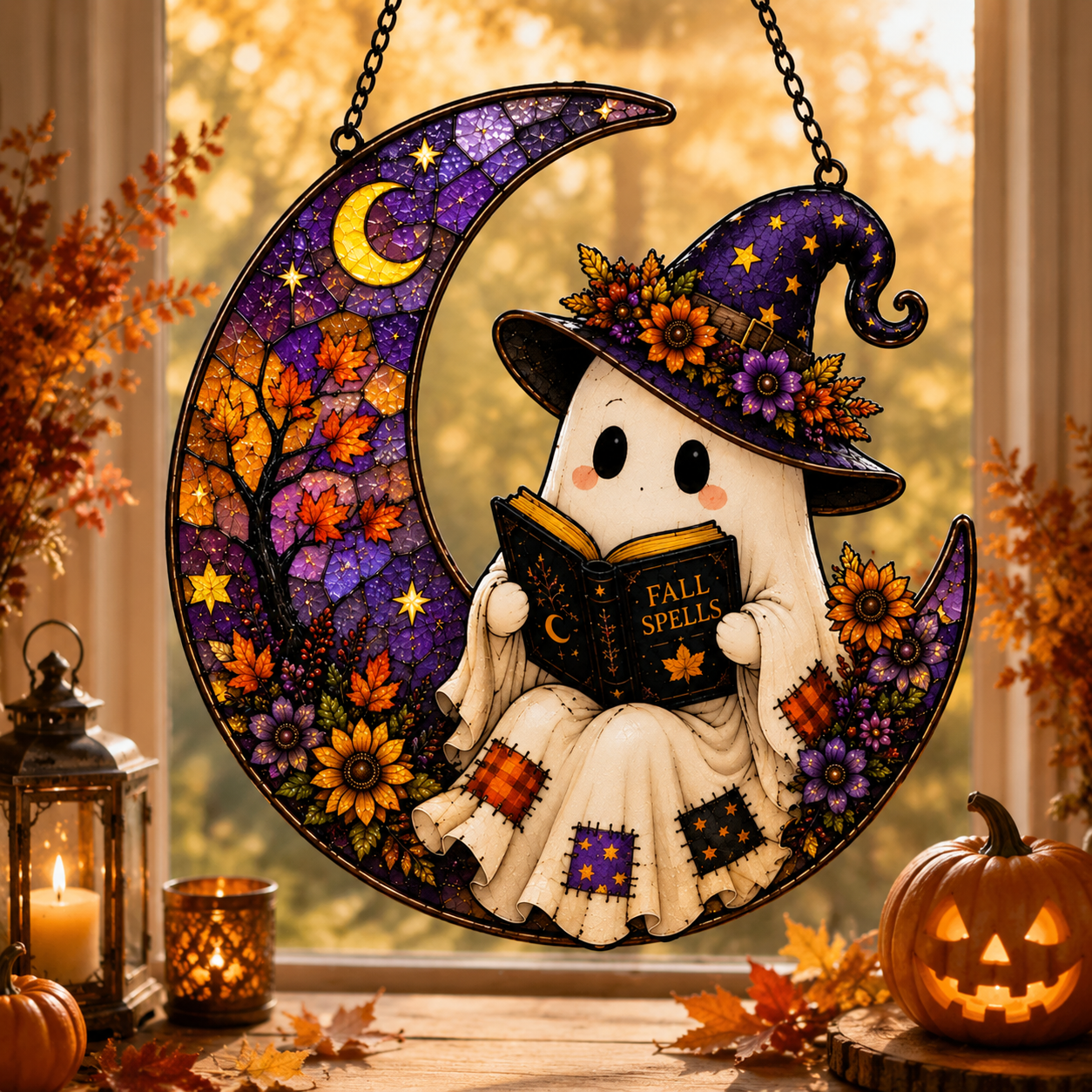 ⏰⏰LIMITED TIME 49% OFF!🔥Cute Halloween Ghost Window Hanging Decoration