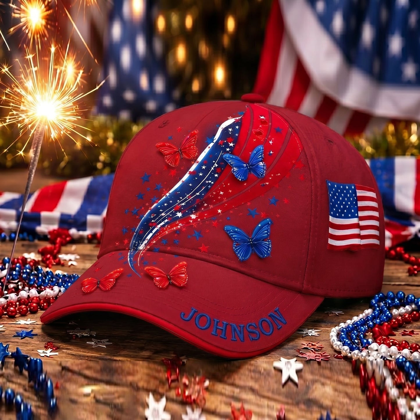🦋 Personalized Unisex American 250th Anniversary Hat