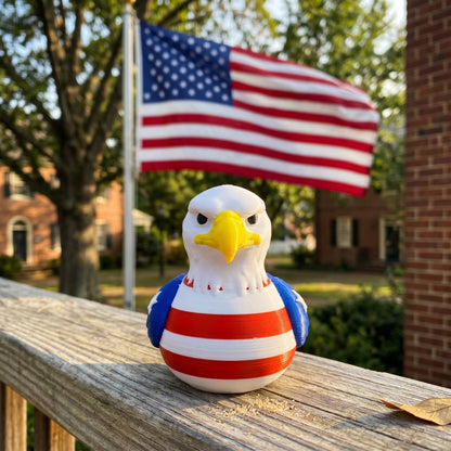 🦅 American Eagle USA Duck - 3D Printed Patriotic Figurine