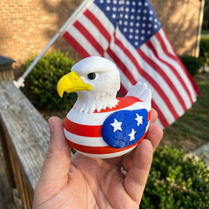 🦅 American Eagle USA Duck - 3D Printed Patriotic Figurine