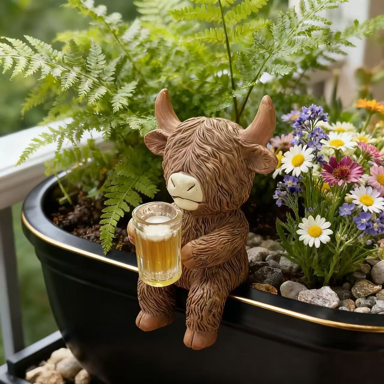 🐂✨Highland Cow Garden Decor