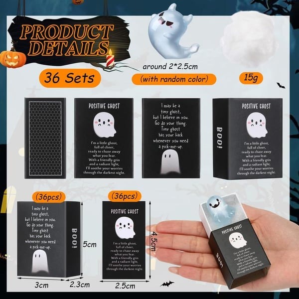 🎃Halloween Sale 50% OFF👻Glow in the Dark Mini Ghost Figures with Box