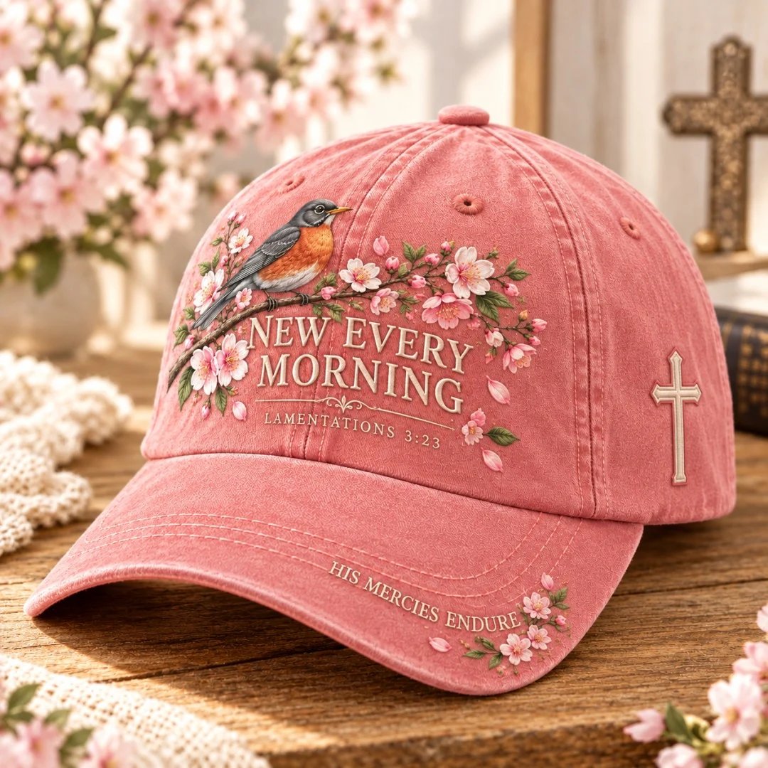 ✝️ Christian Faith & Nature Scripture Baseball Cap | Detailed Embroidery • Comfortable Fit 🧢