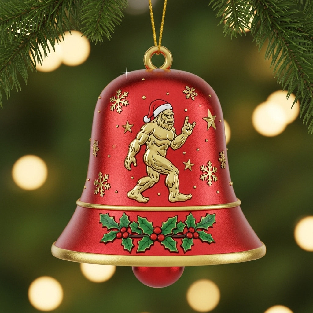 🌲Christmas Gifts--Bigfoot Christmas Bell Ornamen