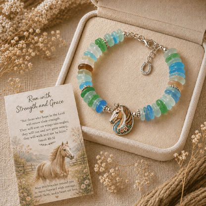 🔥🔥50% Off Last Day - 🩵 Sea Glass Blessing Bracelet