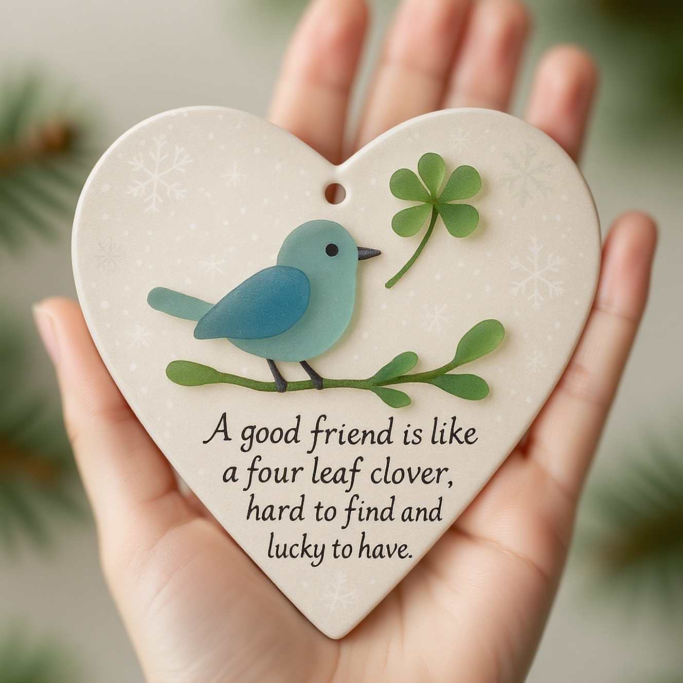 Heart-Shaped Friendship Ornament