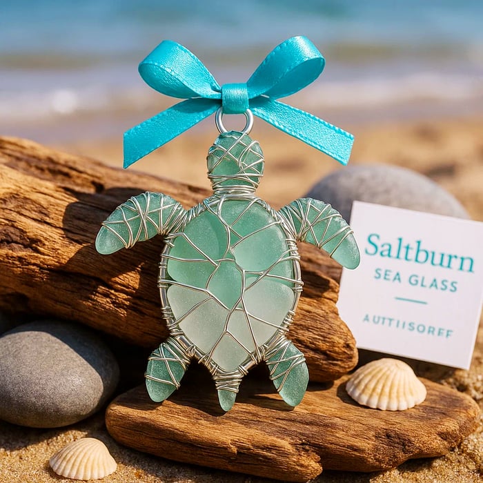 🌊✨Sea Glass Marine Life Ornaments