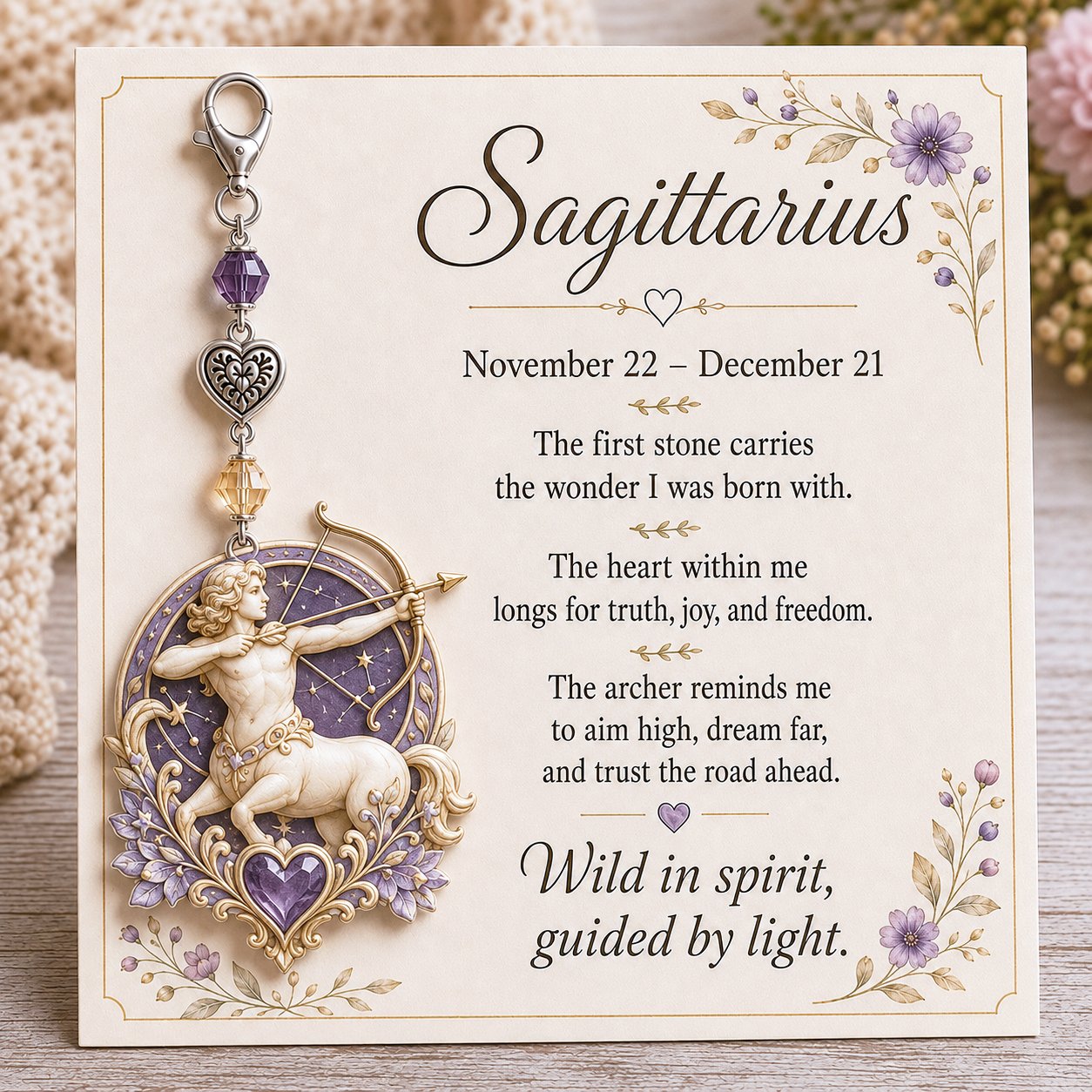 🎅🎅 2026 Christmas Gift 50% Off--✨  Commemorative keychains and cards featuring the birthstones of the 12 zodiac signs