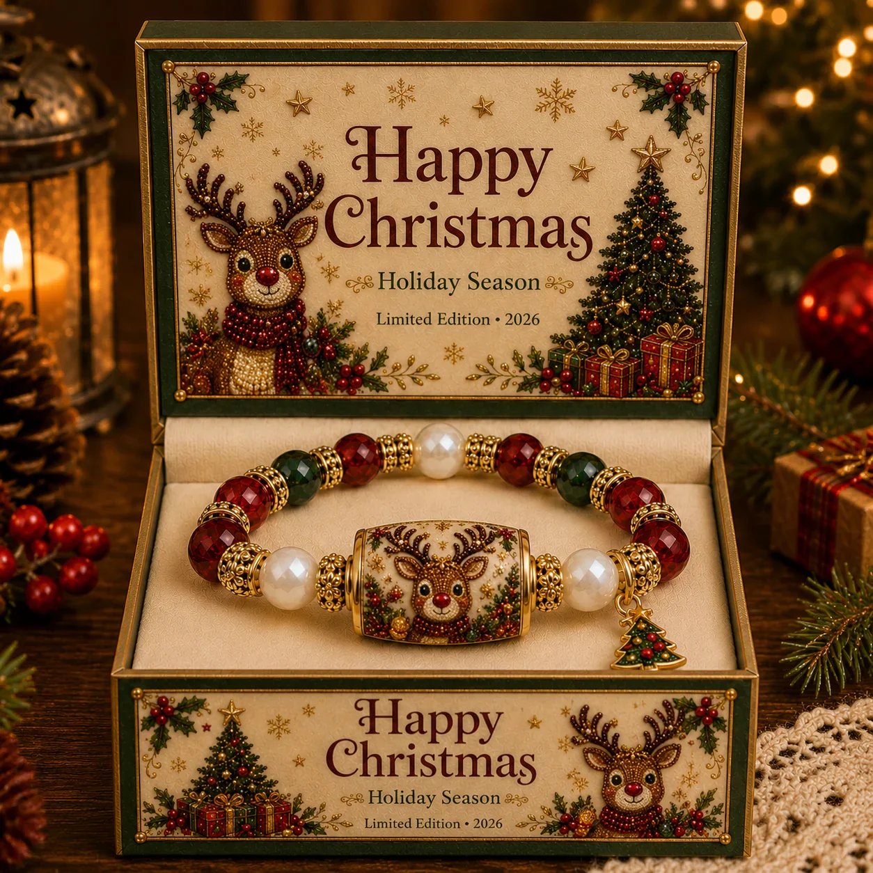 💥🎄 Last Day 49% OFF – 🎄 Christmas Magic Collection Bracelet — Limited Edition