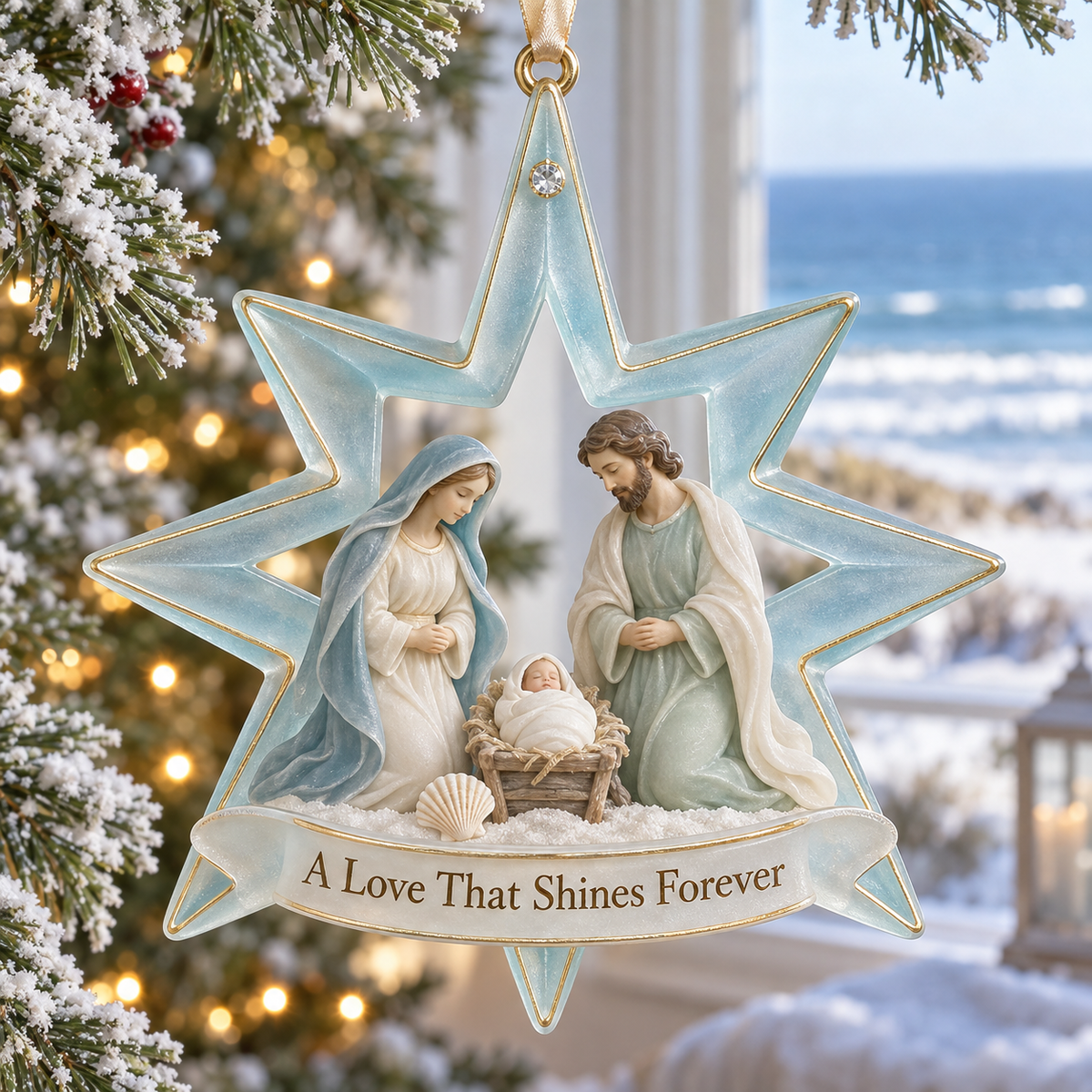 🎅2026 Christmas Gift 50% Off--Coastal Holy Night: The Birth of Love | Nativity by the Sea