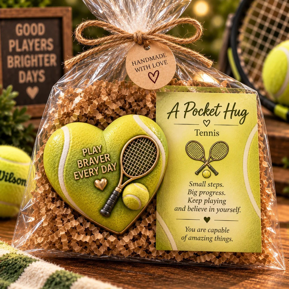 🏆🏆  Sports Pocket Hug – Inspirational Keepsake Gift for Athletes & Sports Lovers ❤️