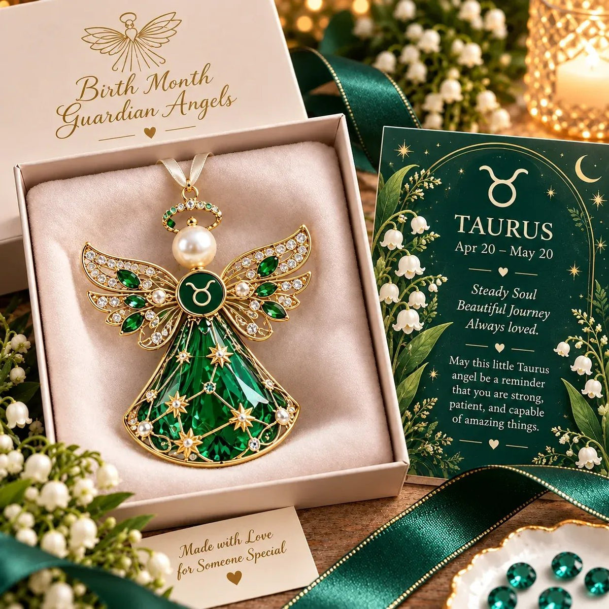 👼 Weihnachtliche Sternzeichen-Schutzengel-Erinnerungsstücke | 12 Sternzeichen mit juwelenfarbenen Designs & bedeutungsvollen Geschenkkarten ✨