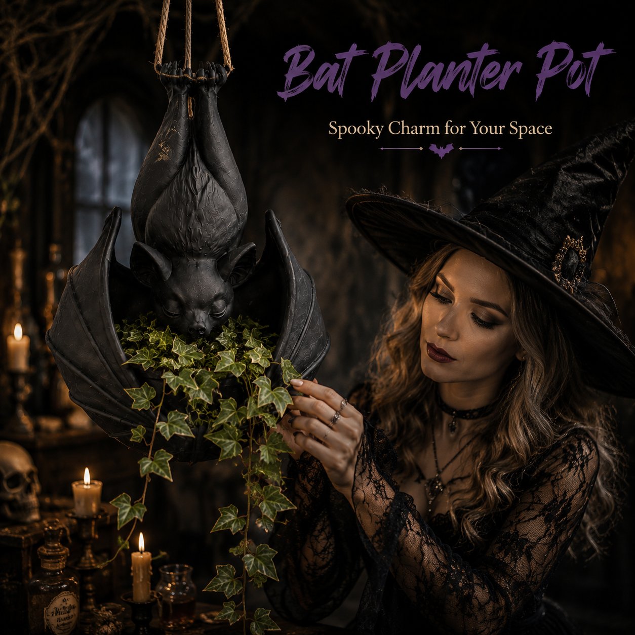 Hanging Bat Plant Pot