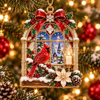 🎅 2026 Christmas Gift 50% Off--Cardinal Christmas Ornament –  Red Bird Holiday Keepsake, Meaningful Memorial Gift for Family & Loved Ones