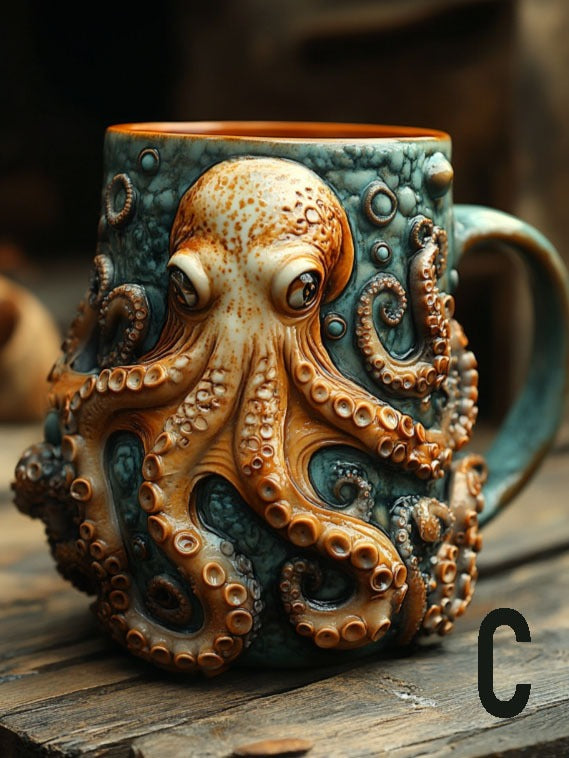 Cthulhu-Inspired Pirate Mug