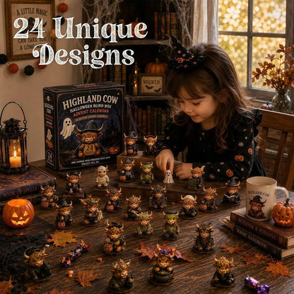 🎅🎅 2026 Christmas Gift 50% Off--🐮2026 Highland Cow Halloween Countdown Calendar