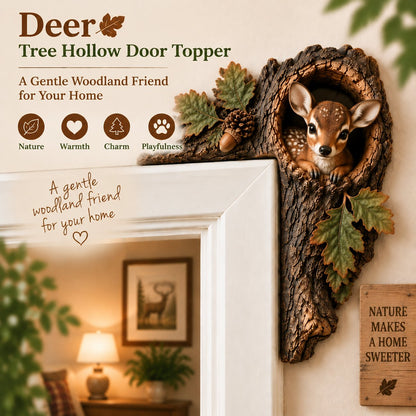 🎅🎅🎅 2026 Christmas Gift 50% Off--🐿️Chipmunk Tree Hollow Door Topper | Woodland Animal Doorway Decor For Cozy Nature Homes