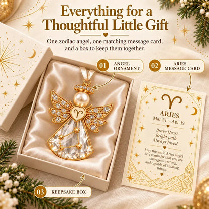 👼 Weihnachtliche Sternzeichen-Schutzengel-Erinnerungsstücke | 12 Sternzeichen mit juwelenfarbenen Designs & bedeutungsvollen Geschenkkarten ✨