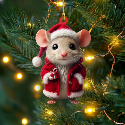 Cute Rat Christmas Ornaments