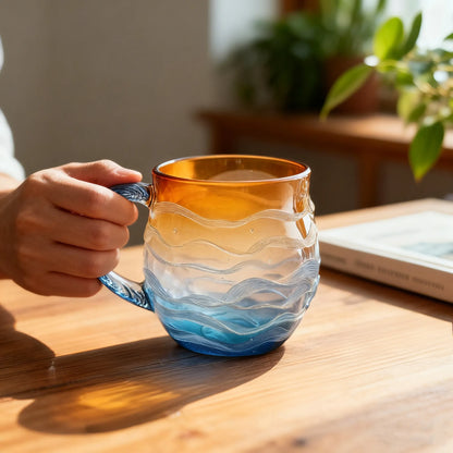 🌊 Sea Glass Sunset Mug