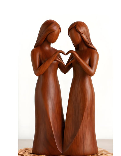 💖🔥LAST DAY 49 % OFF👩🏻‍🤝‍👩🏻Sisters by My Side, Celebrates Friendships Three Sisters Sculpture🎁Christmas, Thanksgiving Day, Birthday Gifts