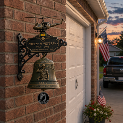🔔 Last Day Promo: 50% OFF -Vietnam Veteran Tribute Wall Bell