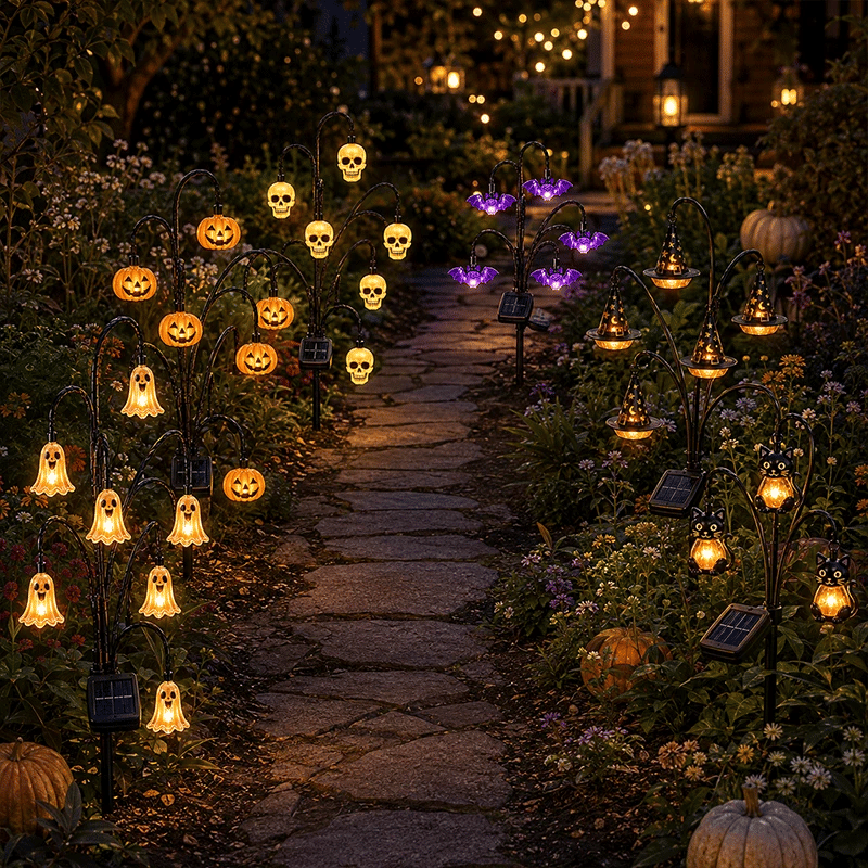 🎃🎃 Halloween Solar Tree Stump Light