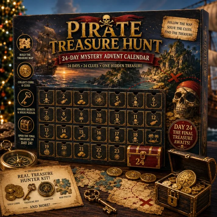 ⏳ Last Day 49% OFF – 🎁✨24-Day Mystery Adventure Advent Calendar Collection | 24 Clues, Hands-On Puzzles & One Final Reveal